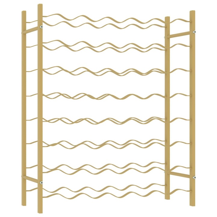 vidaXL arany fém bortartó állvány 48 palackhoz 340909