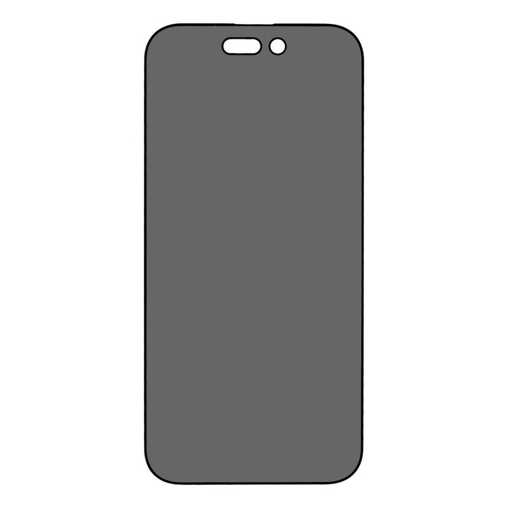 Стъклено фолио - PRIVACY Tempered Glass, съвместим с iPhone 15 PROMAX, Full Glue, 5D технология