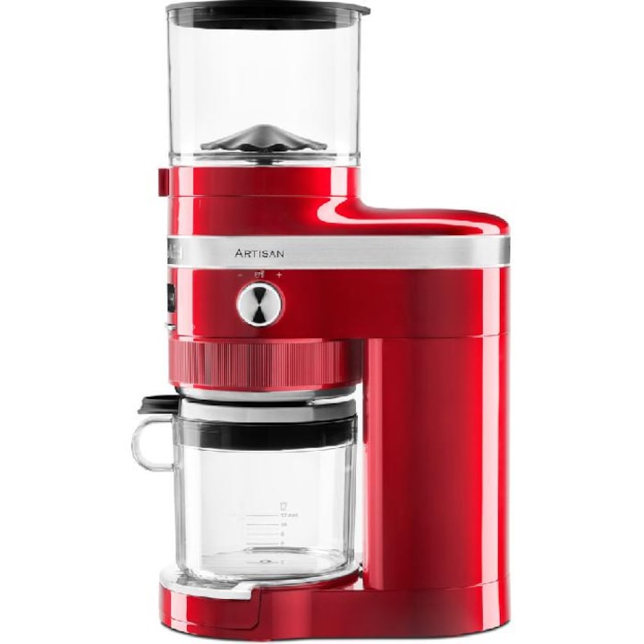 Кафемелачка KitchenAid 5KCG8433ECA, 70 опции за смилане, Капацитет 340 гр, 150W, Червен