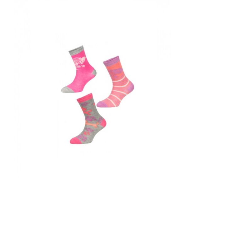Комплект от 3 чифта момичешки чорапи, лиценз Paw Patrol, Многоцветен