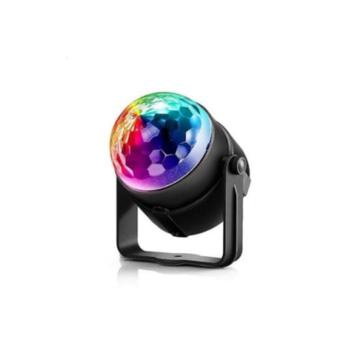 Mini LED-es partyfény, diszkólámpa, távirányítóval