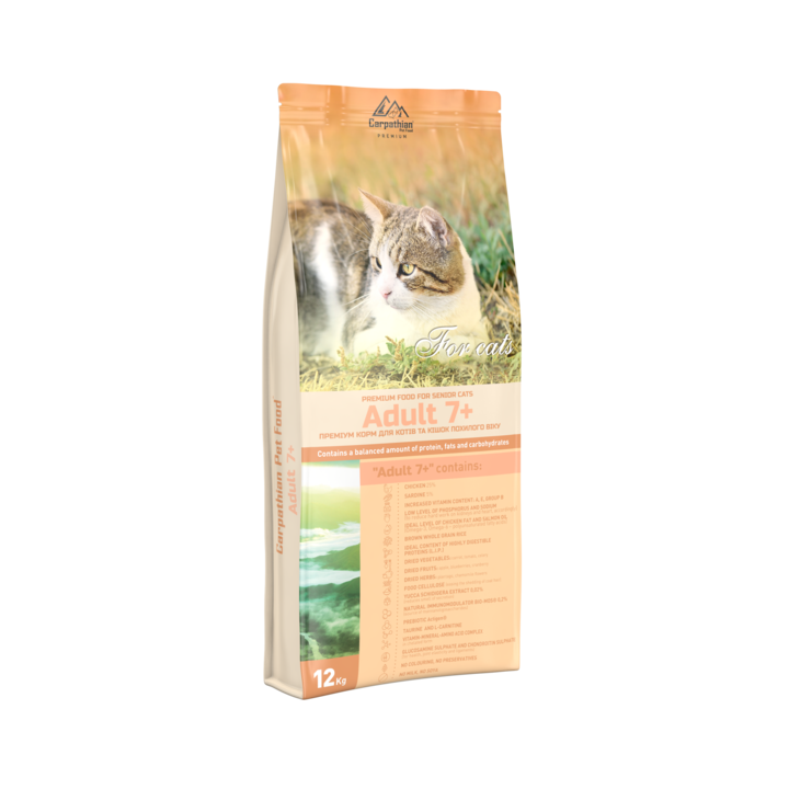 Hrana Carpathian Cat, Adult 7+, 12kg