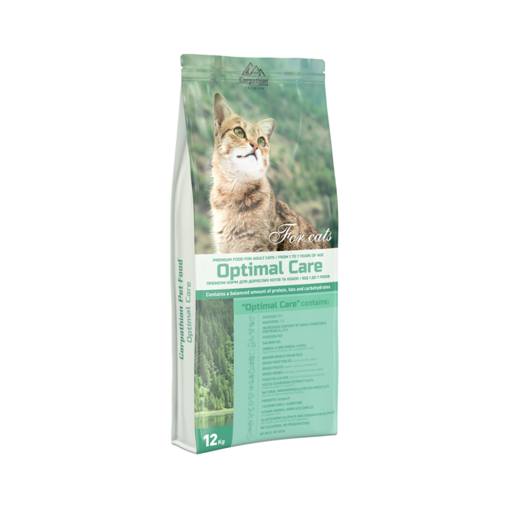 Hrana Carpathian Cat, Otimal Care, Pui, 12kg