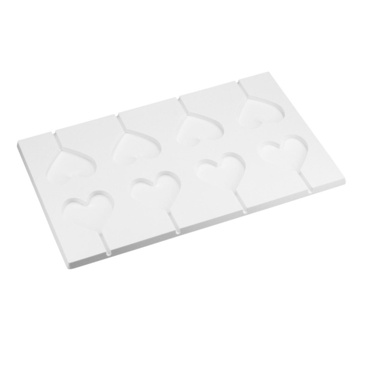 Mulaj silicon, matrita acadele in forma inima, Cake Masters