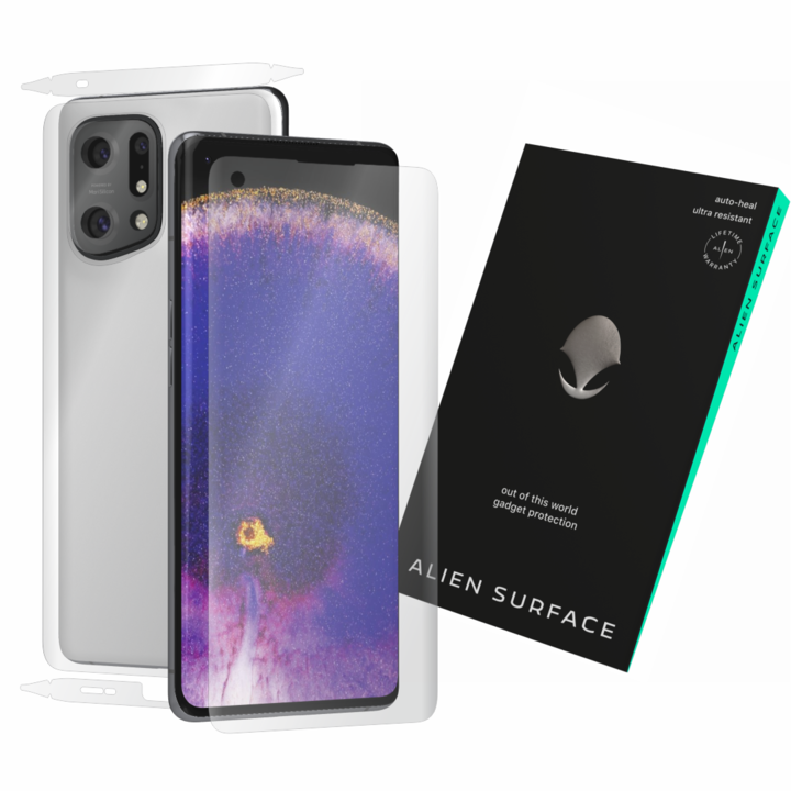 Alien Surface, Oppo Find X5 képernyővédelem, hátlap, oldalak