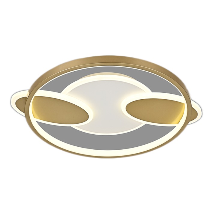 RFAN LED полилей, модел R9054/R, с дистанционно управление, 3 вида светлина, регулируем интензитет, 110 W, злато