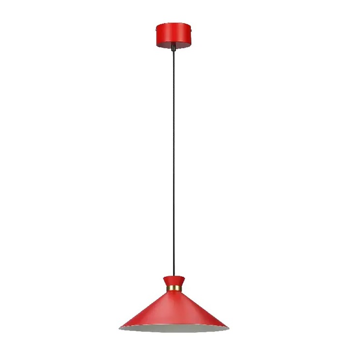 Pendulum Apennine, височина 1340 мм, диаметър 350 мм, 1 колба 35 RD E27, червен цвят