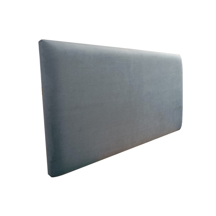 Табла за легло Malin, Сиво кадифе, 60 х 120 см