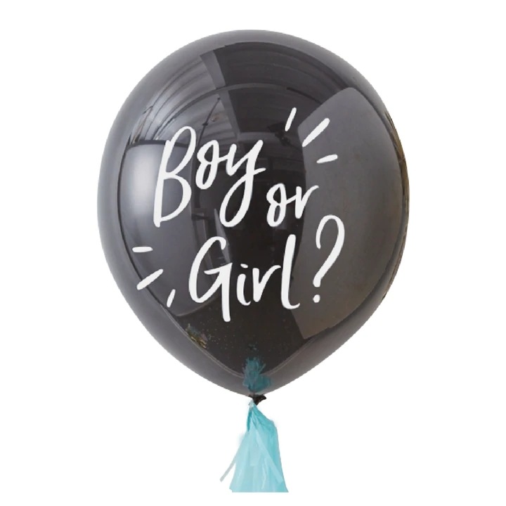 Balon dezvaluire sexul copilului albastru 91 cm