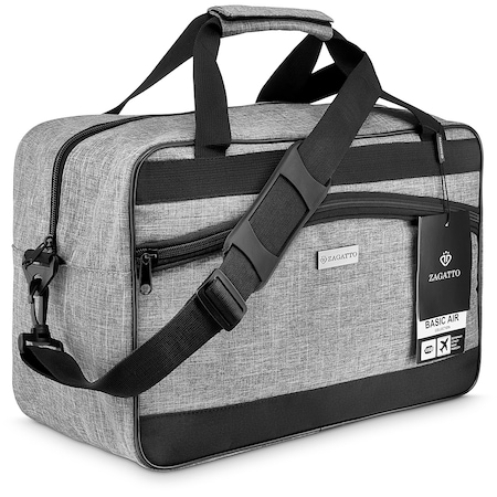 Geanta de voiaj Zagatto, pentru avion, gri 40x20x25 40x25x20 ZG11