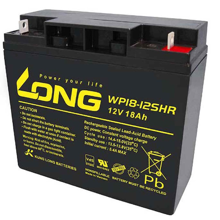 Baterie WP18-12SHR LONG, 12V 18Ah pentru UPS