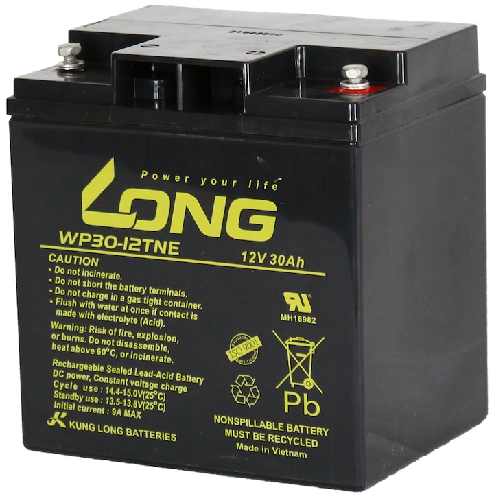 Baterie WP30-12TNE LONG, 12V 30Ah pentru UPS