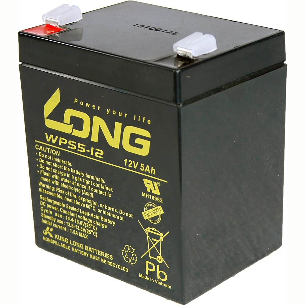 Baterie WPS5-12 F1 LONG, 12V 5Ah borne F1 - eMAG.ro