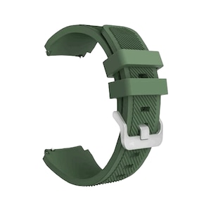 Curea silicon Quick Release 22 mm, compatibilă cu Samsung Galaxy Watch 46 mm, Gear S2 S3 Classic, S3 Frontier, Galaxy Watch 3, Huawei Watch GT2 / GT3 / GT3 Pro GT4 / Amazfit GTR 47 mm, lățime 22 mm, Verde închis