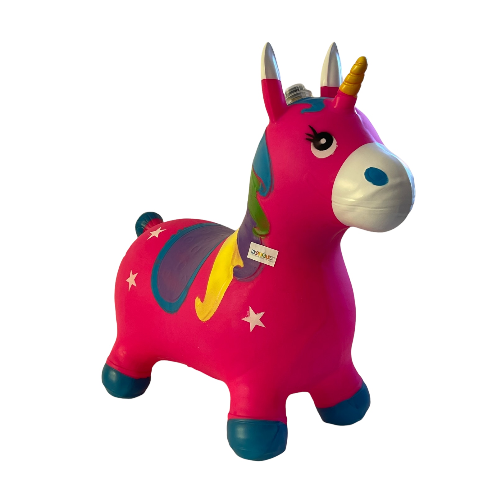 Unicorn gonflabil cu muzica si lumini, roz - eMAG.ro