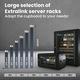 Extralink сървърен шкаф 19 инча 6U - мрежов шкаф с дълбочина 600 мм за монтаж на стена или на пода, товароносимост 60 кг, врата от закалено стъкло, заключваща се с отваряне на 180°, черен