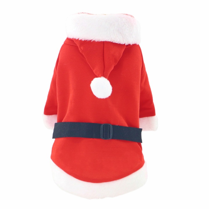 Costumas de Mos Craciun, pentru caini, XINA2105, rosu, M INTL