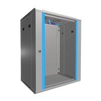 Dulap rack 19", Extralink 15U 600x450 mm gri, server, montare pe perete sau pe podea, 19’’ standard, pentru servere, switchuri si echipamente de retea, constructie profesionala din otel, usi din sticla, panouri laterale detasabile