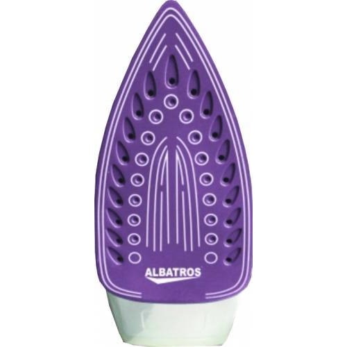 Fier de calcat Albatros Jasmine, 1800 W, talpa ceramica, 0.17 l, 95 g/min, sistem auto-curatare, alb cu violet