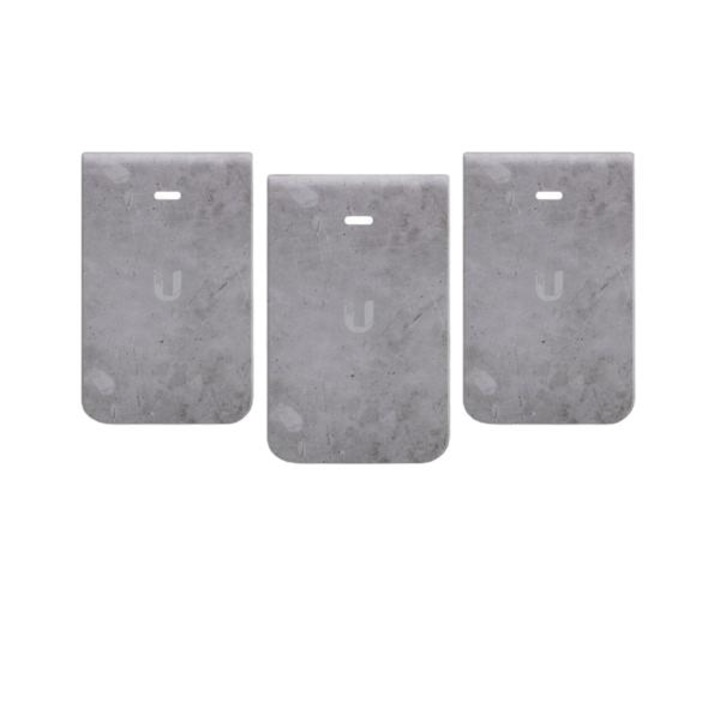 Capac decorativ Ubiquiti IW-HD-CT-3 pentru IW-HD In-Wall HD, finisaj beton, set 3 bucati, instalare usoara, design robust si discret, ideal pentru integrarea eleganta a echipamentelor audio/video in perete