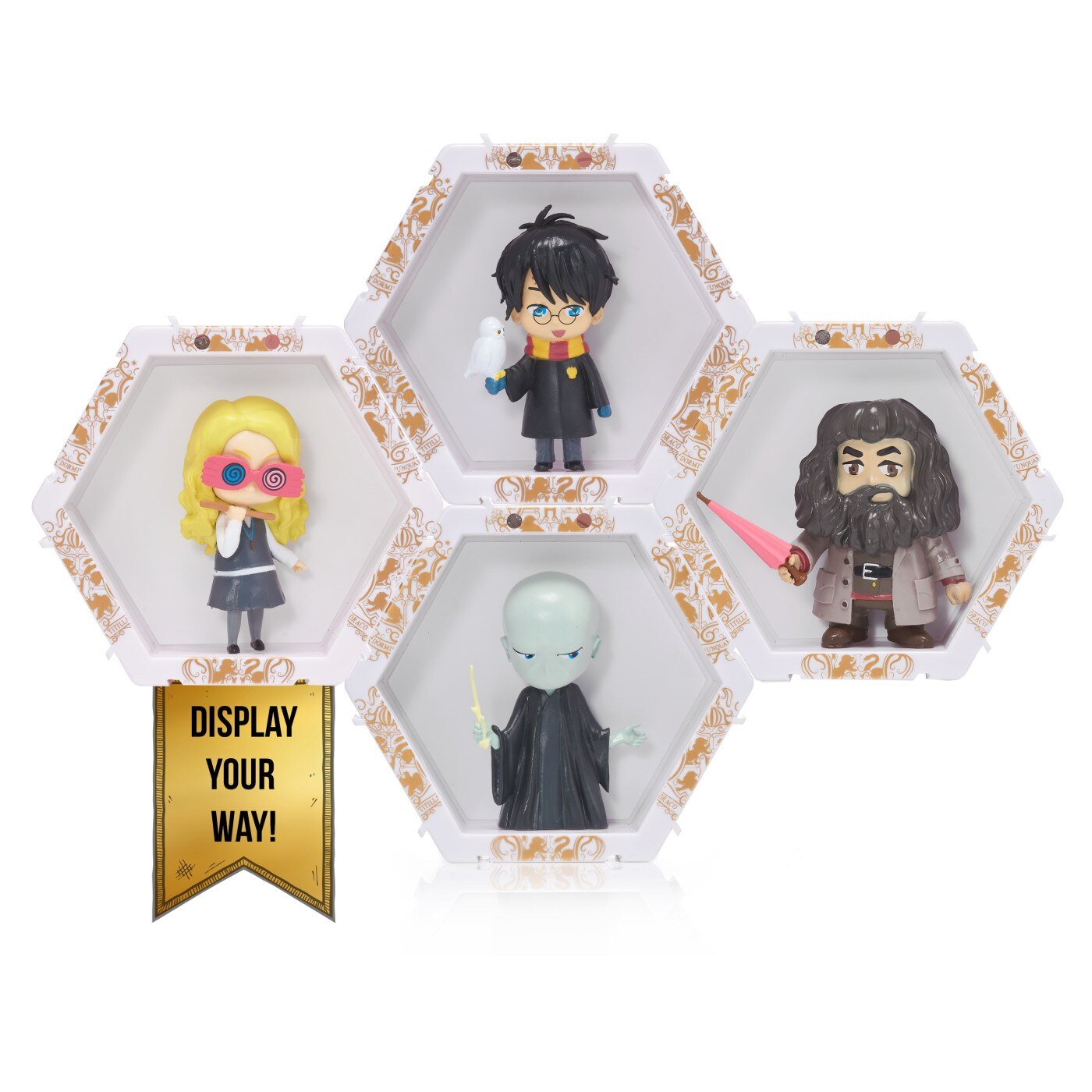 Porte-clés Harry Potter Hedwig - Figurine Interactive Qui Ouvre/ferme Les Yeux, Avec Adhésif Mural