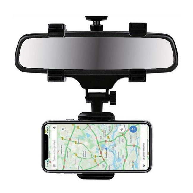 Suport telefon pentru oglinda retrovizoare, suport auto telefon oglinda  Elastix