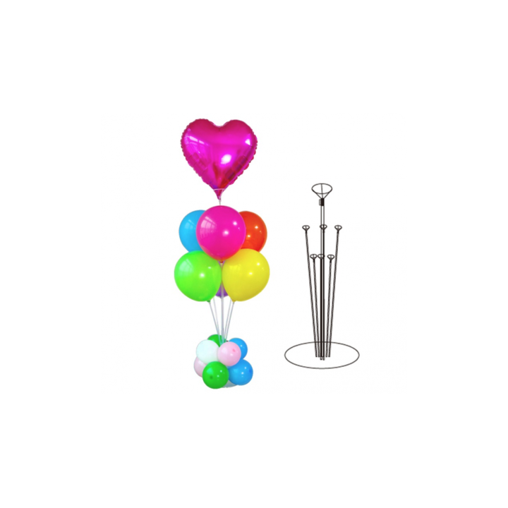 Пластмасова опора с рамка за 7 балона, 70 см