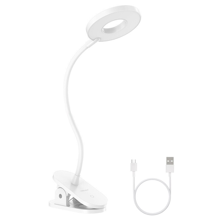 Lampa pentru birou Yeelight J1 LED, Luminozitate reglabila, 5W, Incarcare USB, Control touch