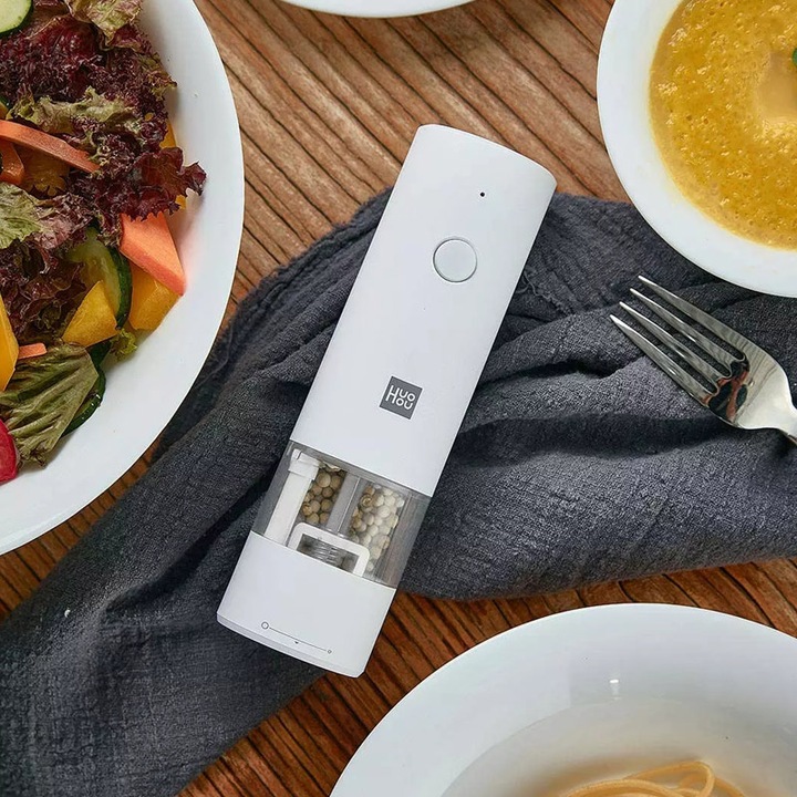 Eлектрическа мелничка за сол/пипер Xiaomi Huohou, Kерамичен механизъм ...