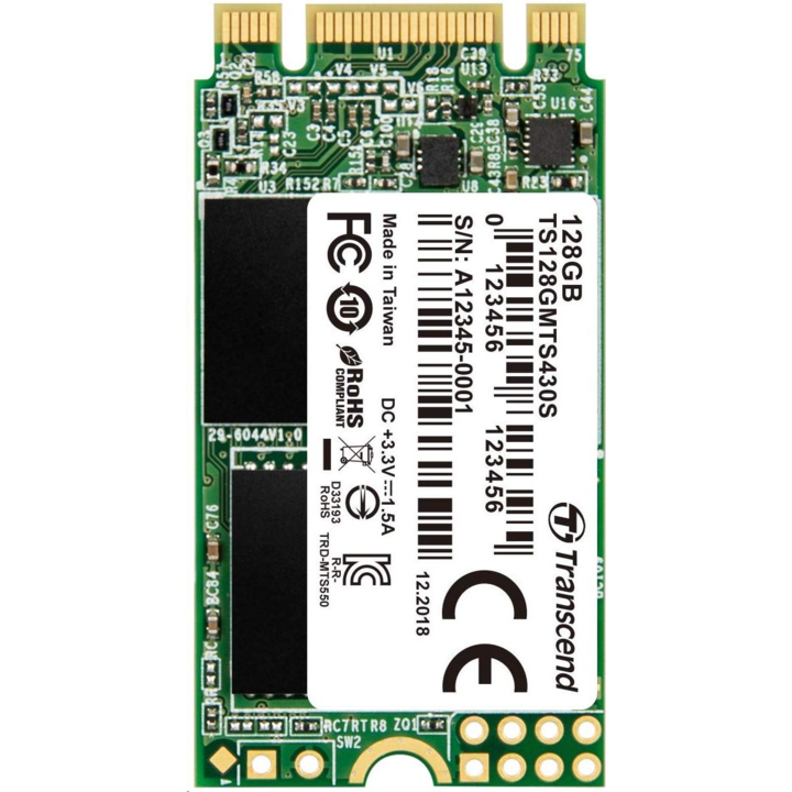 Solid State Drive (SSD), SATA III, 128 GB