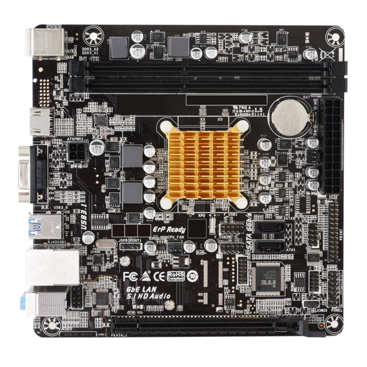 Дънна платка Biostar A68N-2100K, Mini ITX, DDR3