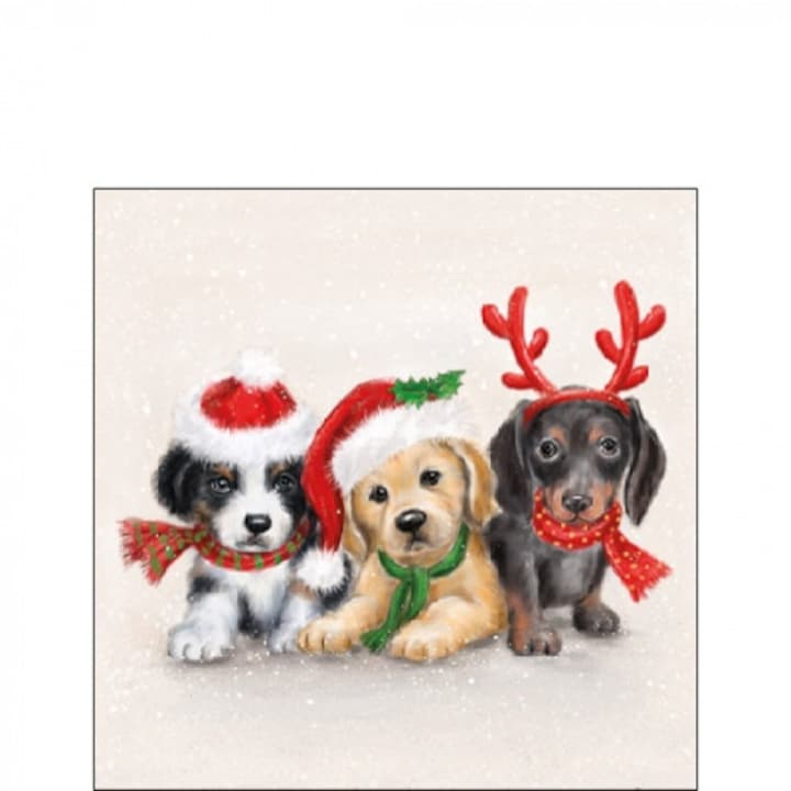 Хартиени салфетки Sweet Dogs 25х25см, 20 бр