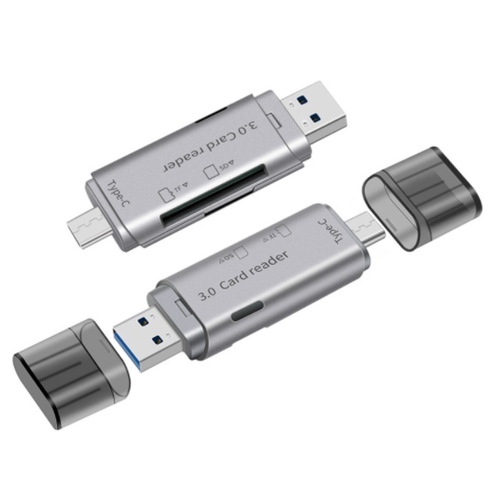 Zenwire 4in1 microSD kártyaolvasó USB 3.0 / USB-C / OTG FUNKCIÓ - Adatátviteli sebesség akár 5GB/S