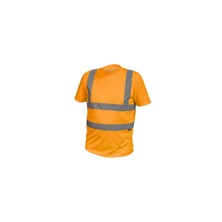 Тениска със светлоотразителни ленти Hogert Technik, XL, оранжева