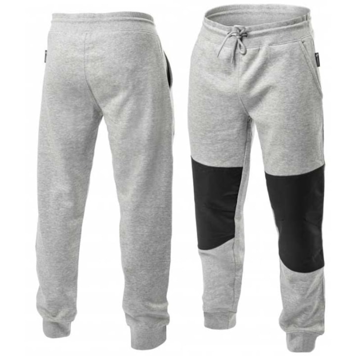 Работен спортен панталон Hogert Technik, M, сив/черен