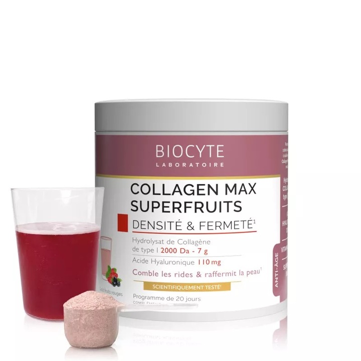 Colagen pudra Collagen Max Superfruits, Biocyte, 260 gr