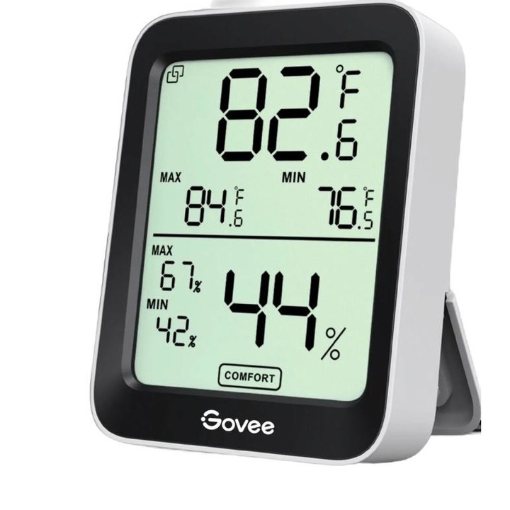 Govee H5075 стаен термометър и хигрометър, Bluetooth, индикатор за топлинен комфорт