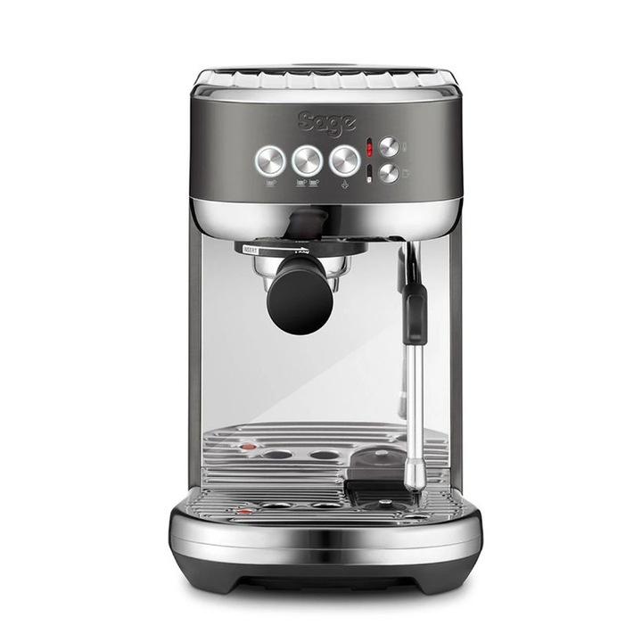 Еспресо машина Sage, Bambino Plus SES500BST, 1600 W, 1.8 л резервоар, 15 бара, Система за подгряване на водата TermoJet, Черен мат