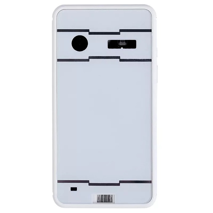 Projektoros lézeres billentyűzet, virtuális, hordozható, vezeték nélküli, Bluetooth, USB, iOS / Android / Windows rendszerrel kompatibilis, 1000 mAh, fehér