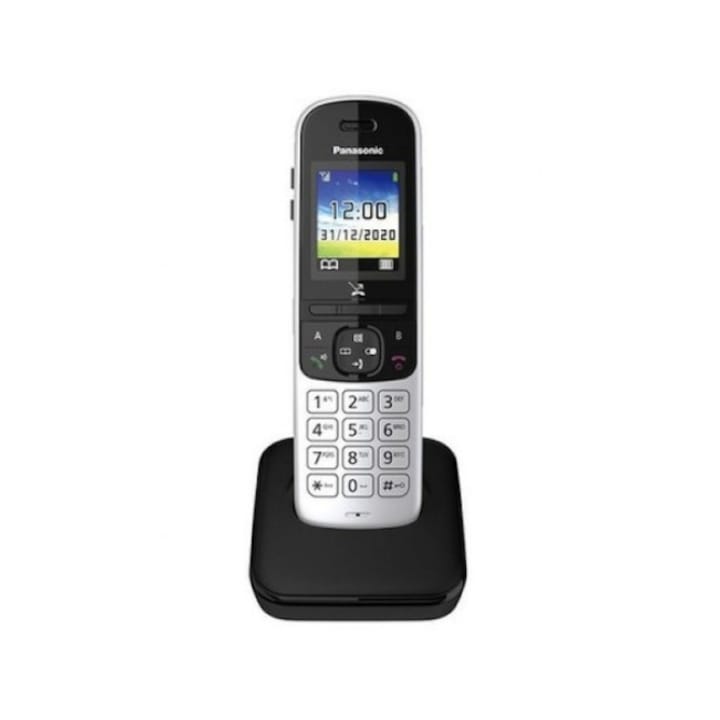 Vezeték nélküli Panasonic telefon KX-TGH720, DECT, 1,8 hüvelykes színes képernyő, telefonkönyv 200 névjegy, üzenetrögzítő, kihangosító