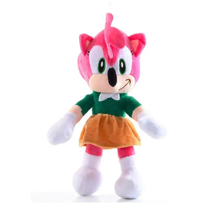 Плюшена играчка Vika®, Соник, Ейми Роуз, Розова, 30см