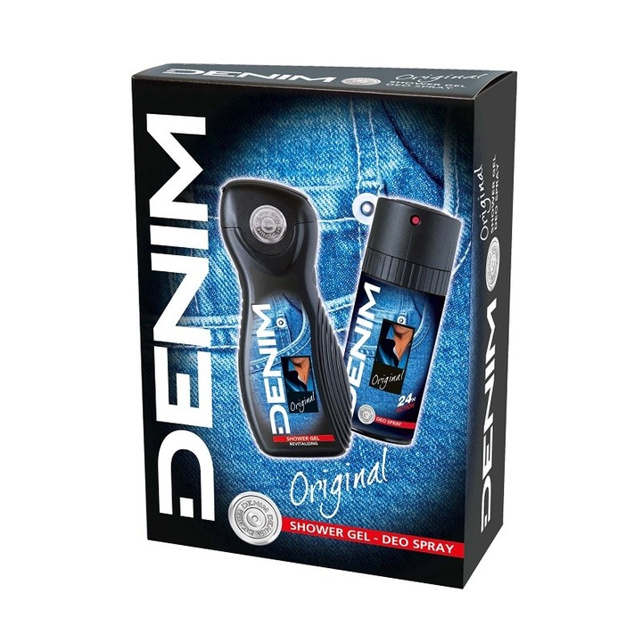 Set 2 x Denim Original Deodorant Spray 150 ml si Gel de Dus 250 ml