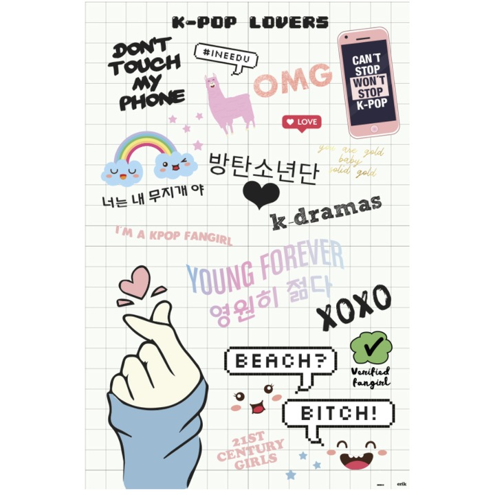 Poster - Pop Lovers, Multicolor, 61 x 91.5 cm