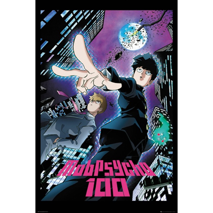 Poster - Mob Psycho - 100 City, Multicolor, 61 x 91.5 cm
