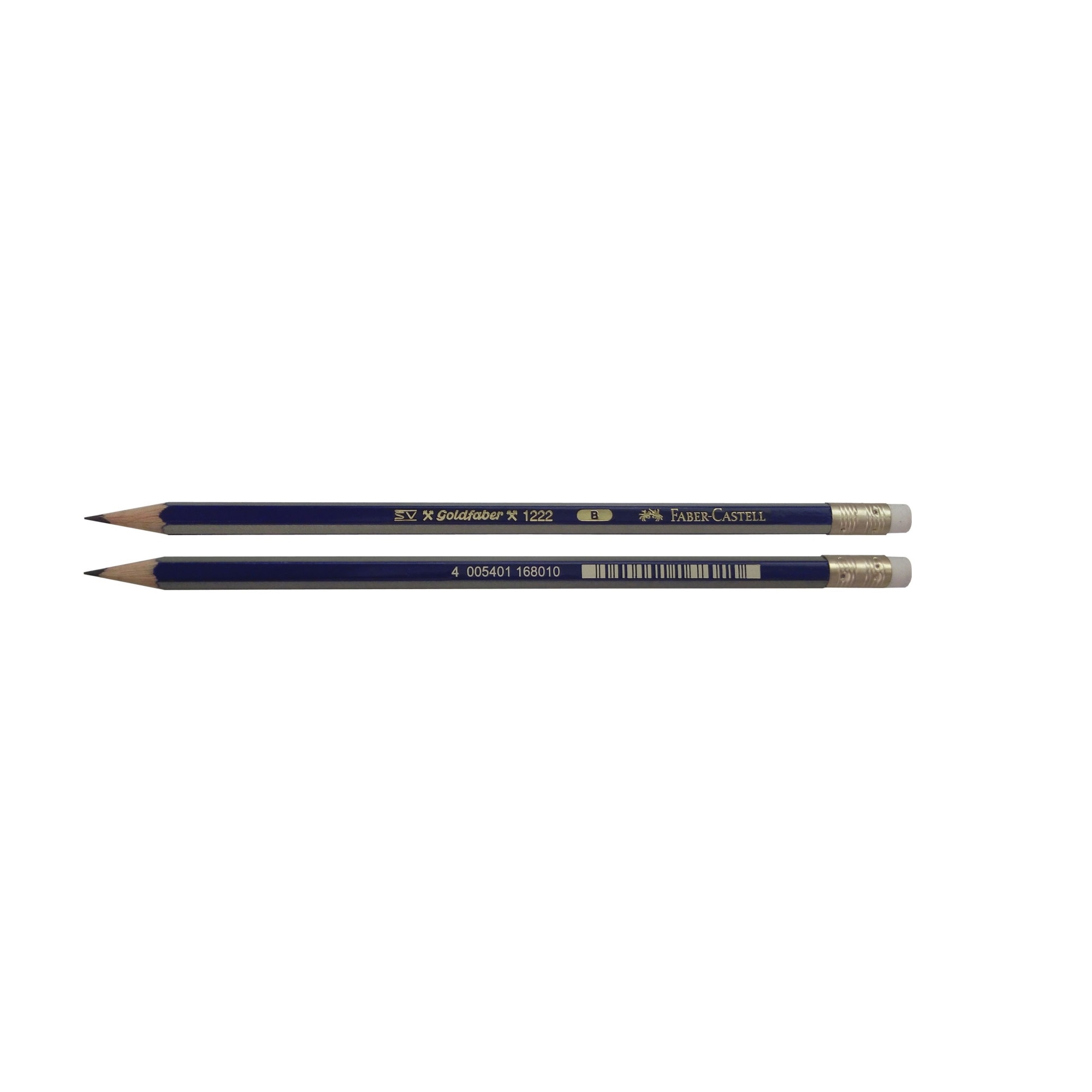 Комплект от 6 графитни молива Goldfaber 1221 с дъвка, твърдост на ...