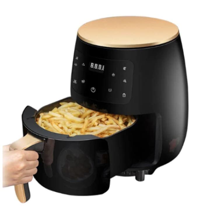 Фритюрник без масло с горещ въздух, 1800 W, функция Печене, 6l Air Fryer
