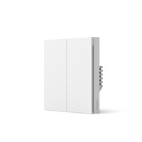 Intrerupator dublu Aqara Smart Wall Switch H1, Fara nul, 8A, Zigbee 3.0