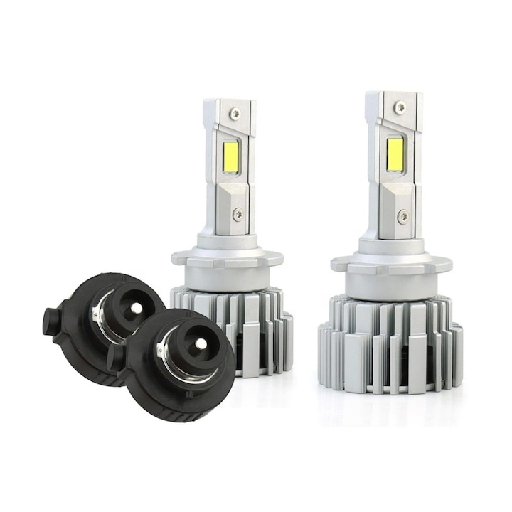 Комплект от 2 крушки за фарове D2S/R AutoREY Premium Plug&Play LED, преобразуване на Xenon HID към LED 70W Chip Cree 17400 LM12-24V