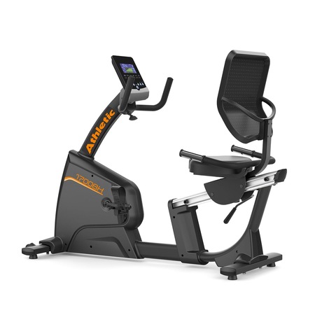 Bicicleta fitness orizontala profesionala ATHLETIC 1700BHP, volanta 9kg, greutate suportata 150kg