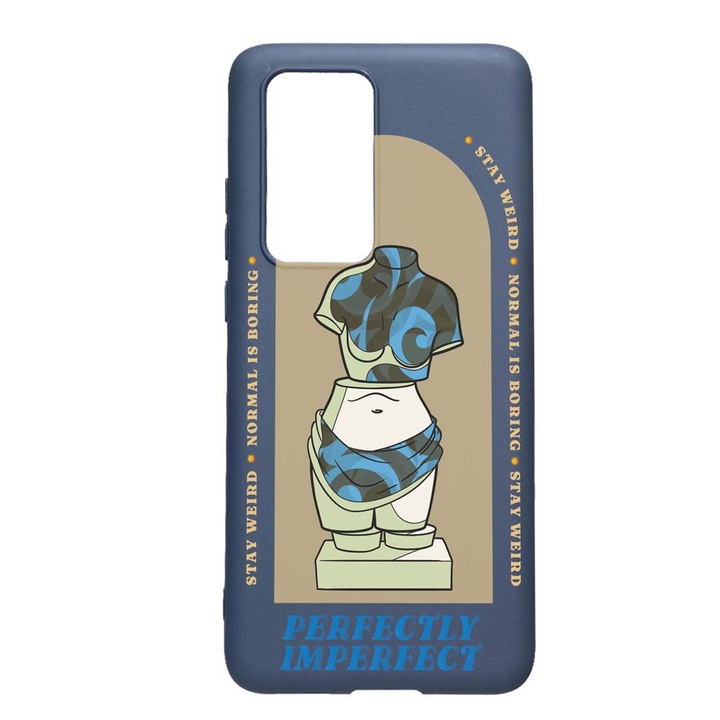 Силиконов калъф Unique за Huawei P Smart 2021, Perfectly Imperfect, Alaskan Blue AB 909